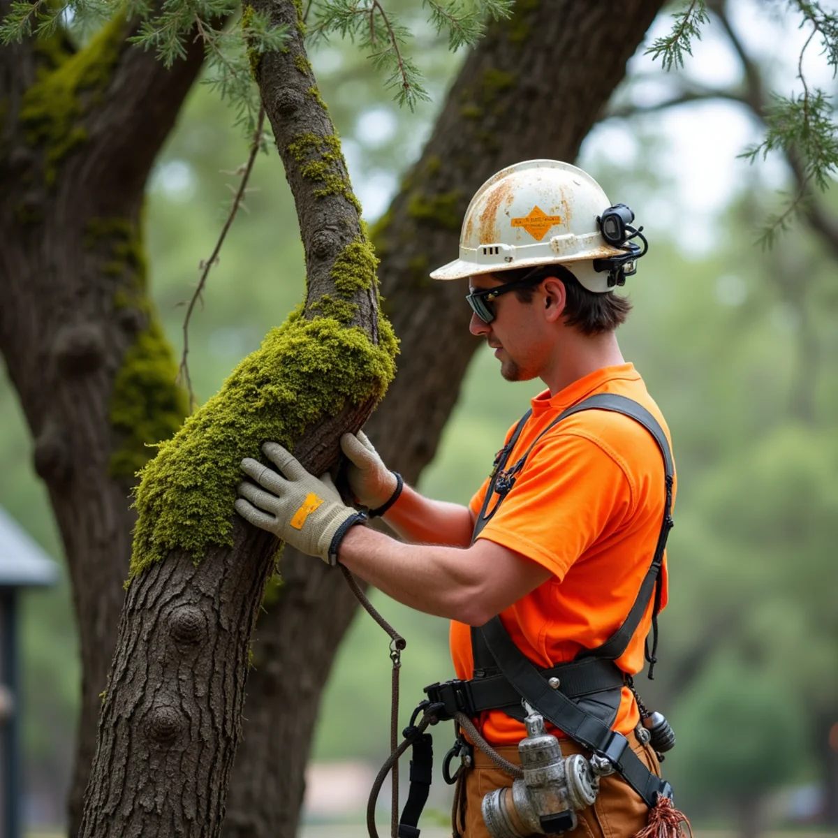 Certified arborist technique and preventative tree maintenance for Ball Moss: Does It Hurt Your Trees and Should You Remove It?