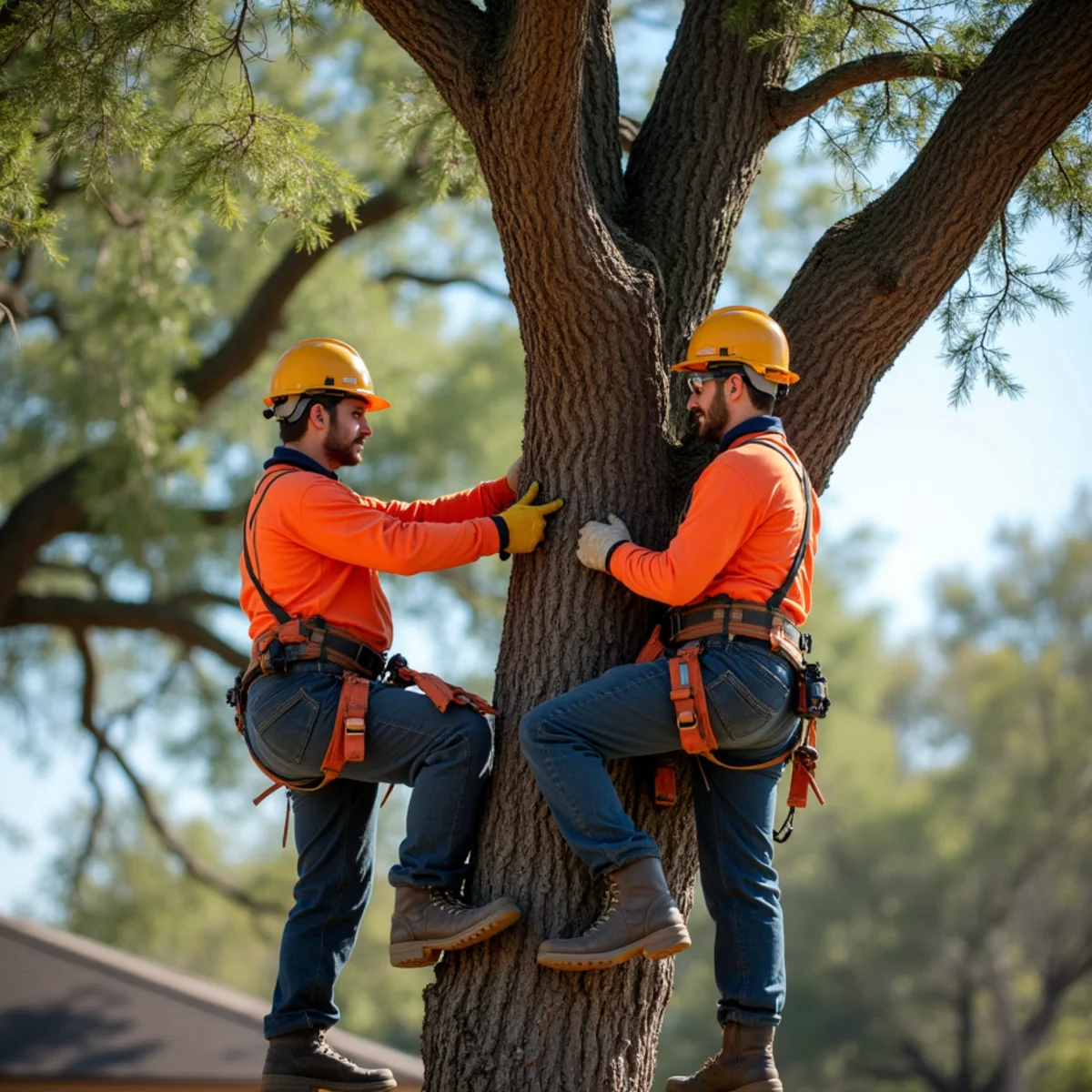 Safety protocols and rigging during Palm Tree Care After a Texas Freeze: Trim, Wait or Remove?