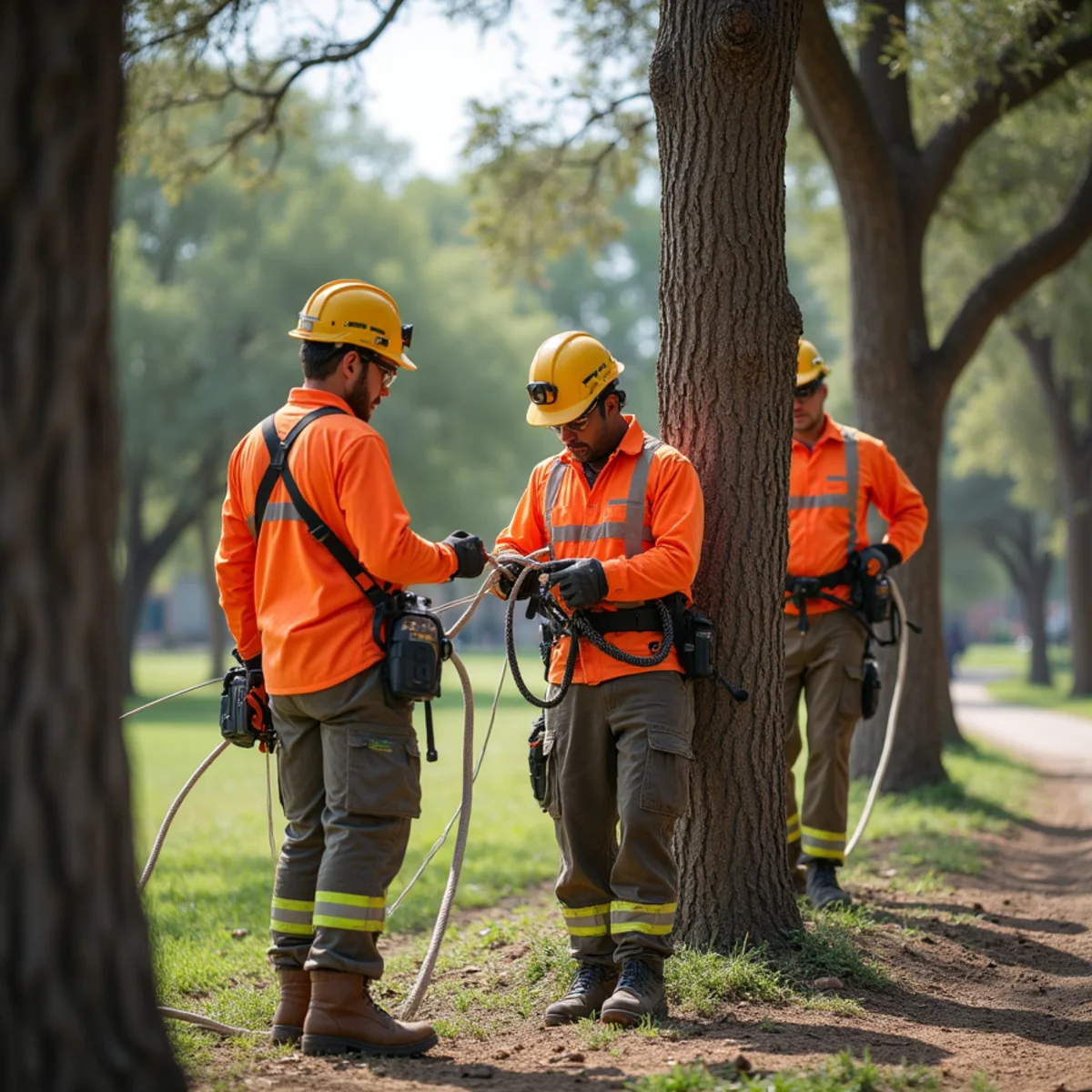 Safety protocols and rigging during After a Hail or Windstorm: Storm-Damaged Tree Checklist for Bexar County