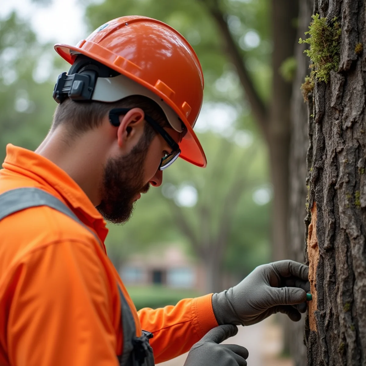 Arborist evaluating tree condition for Tree Fell on Your House in San Antonio? What to Do in the First Hour