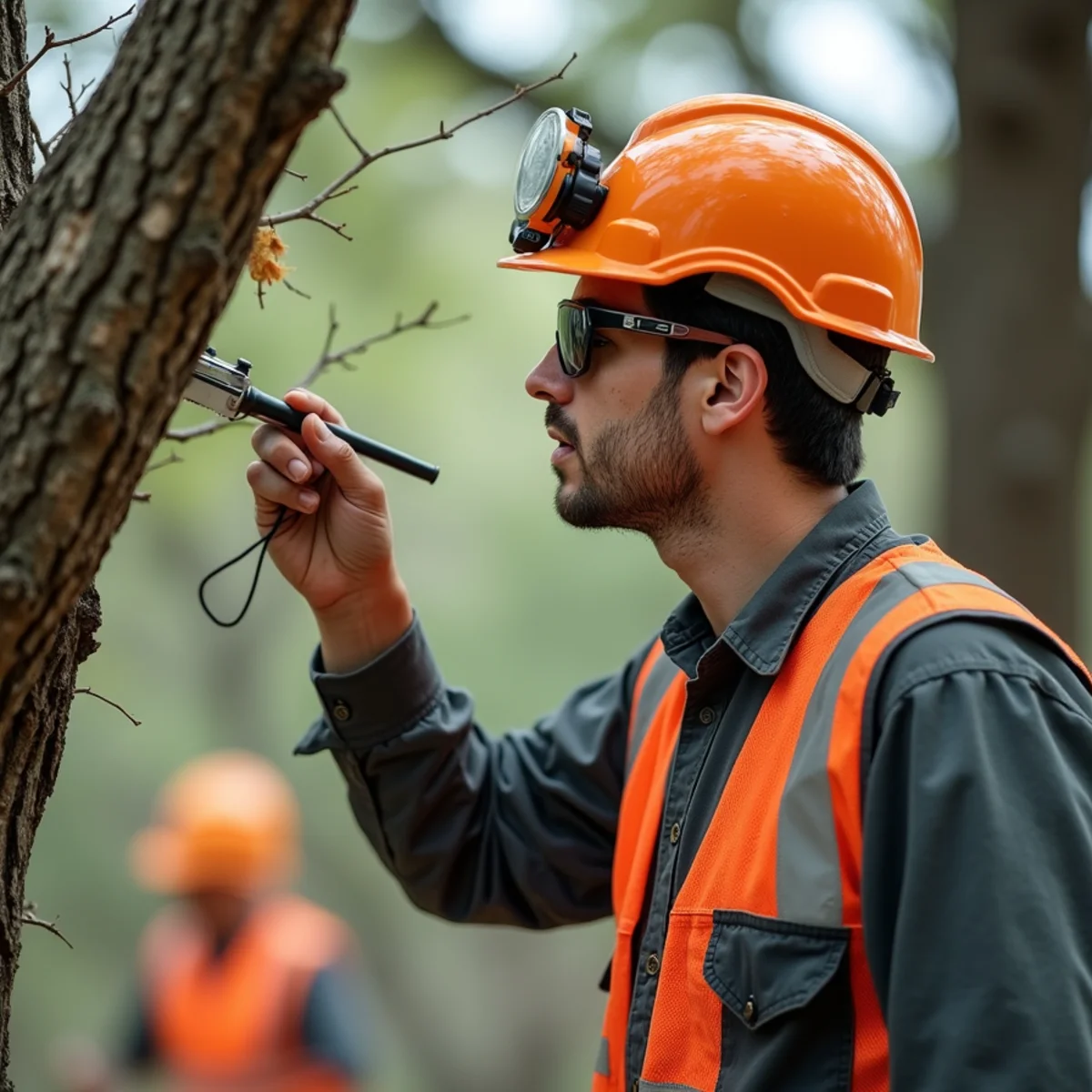 Arborist evaluating tree condition for How Much Does Tree Removal Cost in San Antonio? 2026 Price Guide