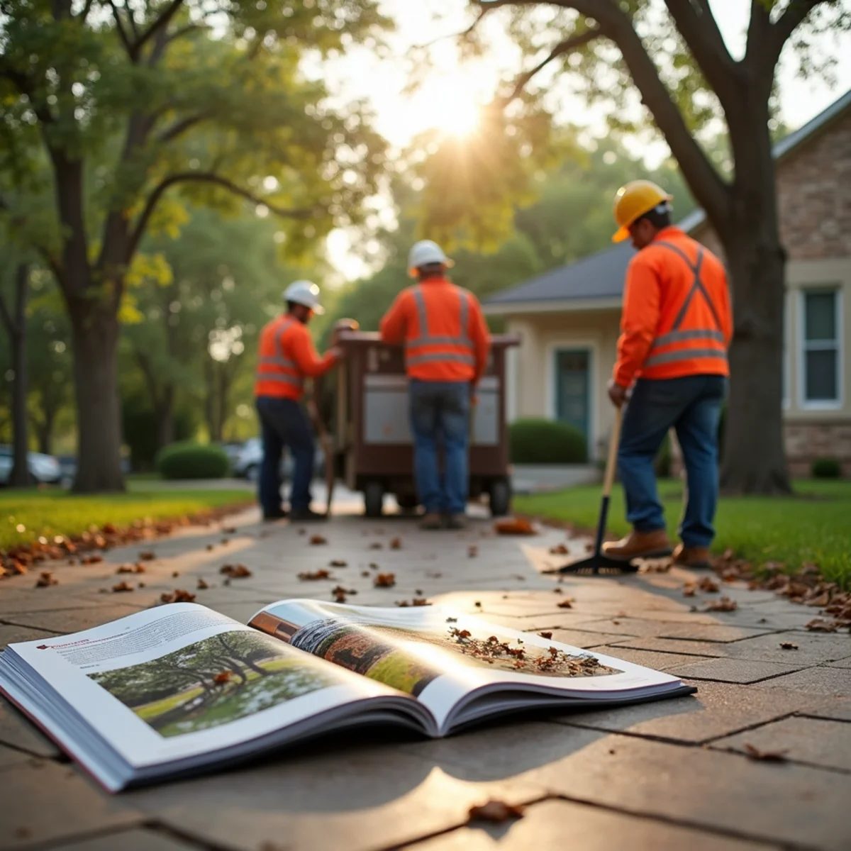 Comprehensive lawn raking, fine twig collection, and debris haul-off in Bexar County
