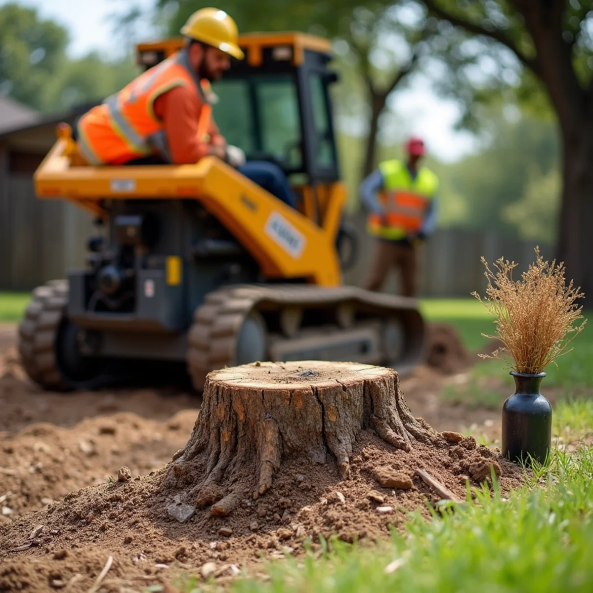 Commercial stump grinding equipment in Castroville