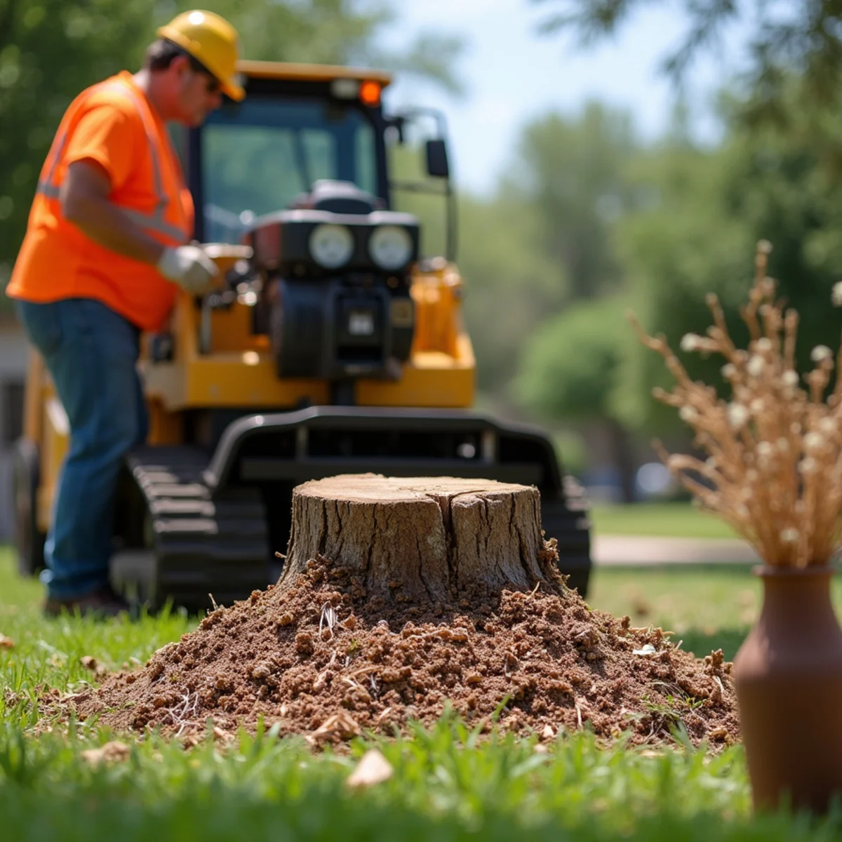 Commercial stump grinding equipment in Converse