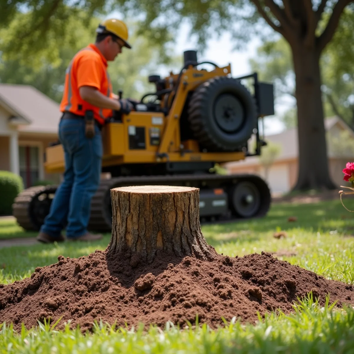 Commercial stump grinding equipment in Floresville