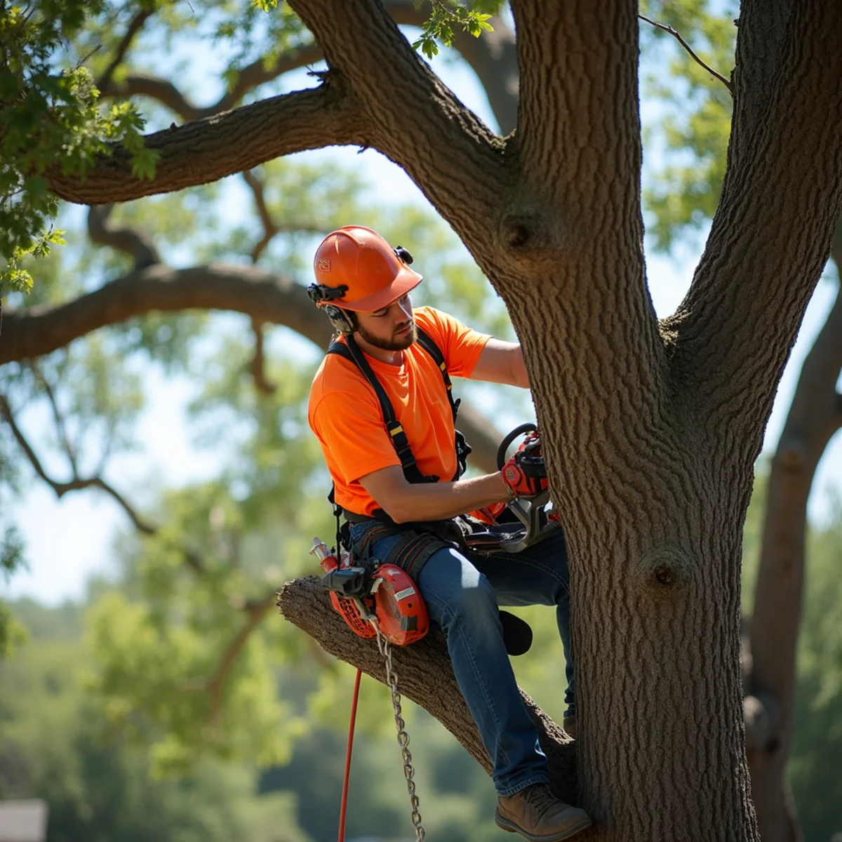 Live oak tree trimming and canopy thinning in Live Oak