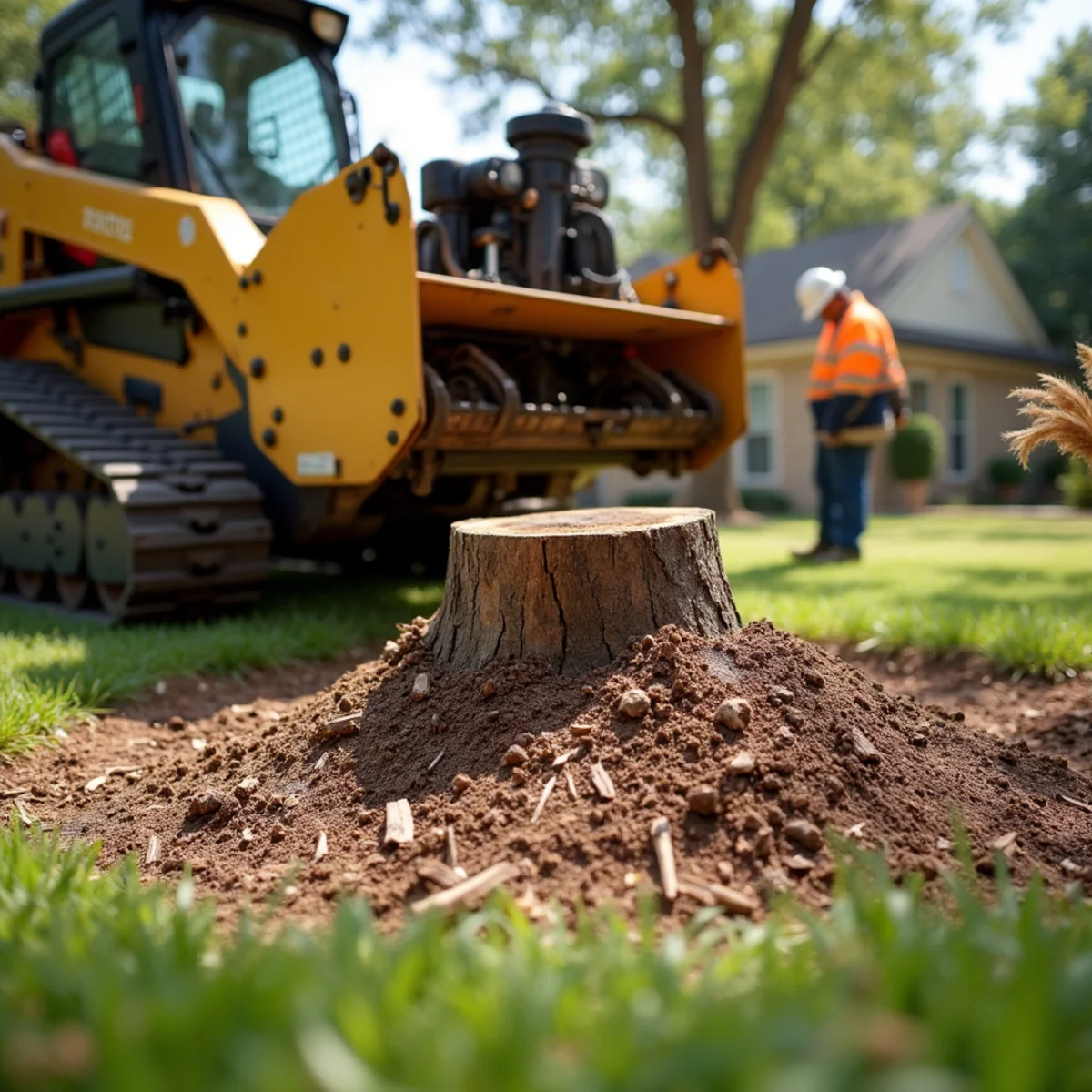 Commercial stump grinding equipment in Somerset
