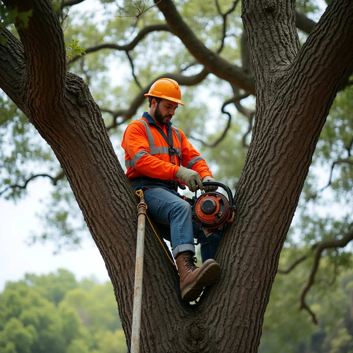 Live oak tree trimming and canopy thinning in Terrell Hills