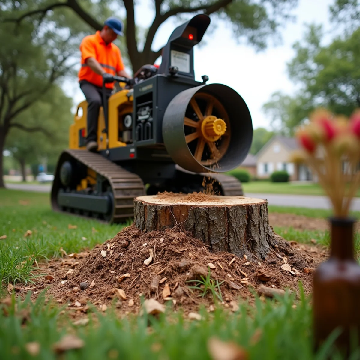 Commercial stump grinding equipment in Terrell Hills