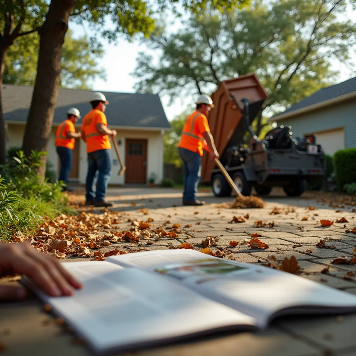 Comprehensive lawn raking, fine twig collection, and debris haul-off in Terrell Hills