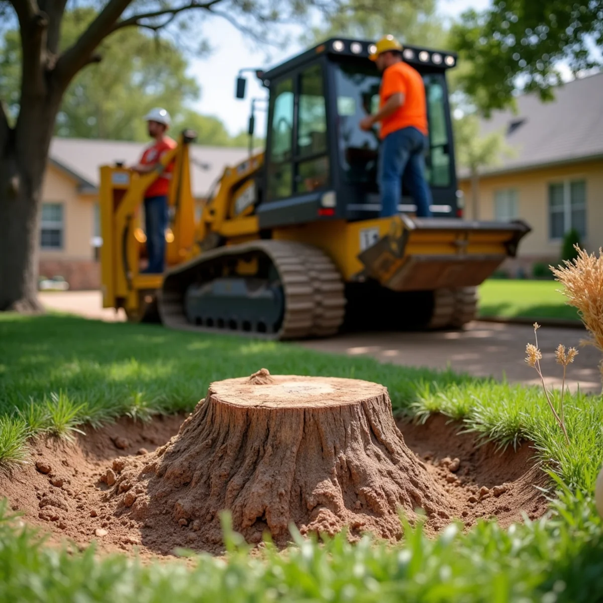 Commercial stump grinding equipment in Von Ormy